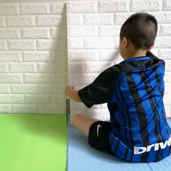 Креативные 3D наклейки на стену детский сад, пенопластовая самоклеящаяся наклейка на стену, обои для украшения фона телевизора в гостиной