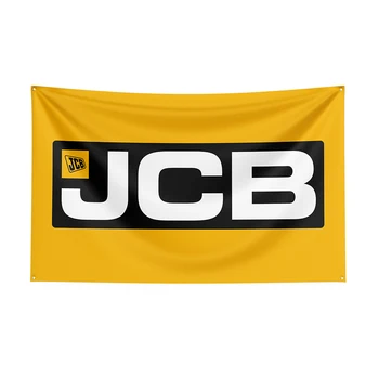 Флаг JCBs 3x5 футов, баннер для декоративных механических инструментов из полиэстера с покрытием из полиэстера 1