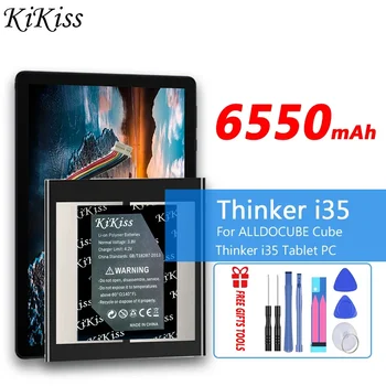 KiKiss High Capacity 6550mAh Thinker I35 Сменный Аккумулятор для ALLDOCUBE Cube Thinker I35 Планшетный ПК Kubi Аккумуляторная Батарея