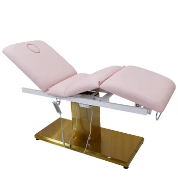 Розовая электрическая татуировочная кровать красоты micro plastic injection body lifting складной стул для татуировки медицинский массаж