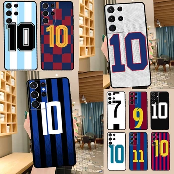 Номер 10 Футбольный Чехол Для Телефона Samsung Galaxy S22 S23 S21 S20 FE Ultra S8 S9 S10 Plus Note 10 20 Ultra Cover