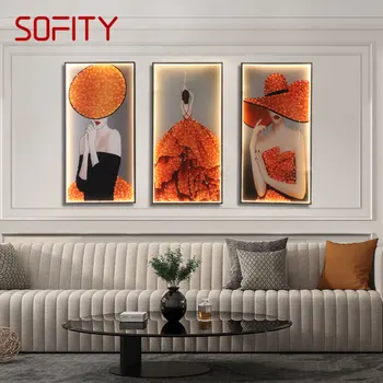 Настенные светильники SOFITY Современный модный костюм-тройка, бра, Светодиодное креативное освещение для дома