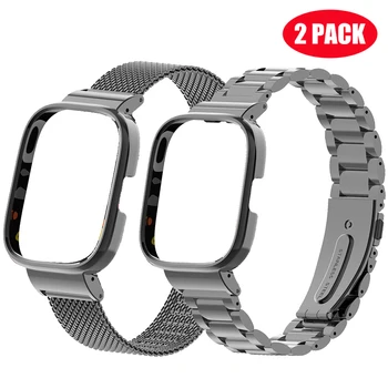 Ремешок из нержавеющей стали, металлический защитный чехол для смарт-часов Redmi Watch 3 Active, браслет + чехол для браслета Redmi Watch 2 Lite