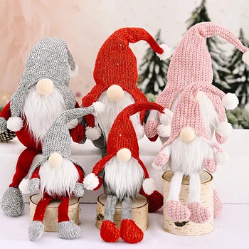 Рождественские украшения для плюшевых кукол, безликие украшения для кукольных гномов для домашней вечеринки
