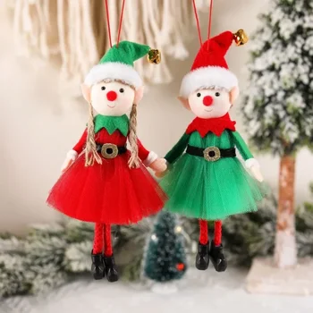Продажа новой креативной рождественской милой куклы-феи, маленьких подвесных аксессуаров для украшения Рождественской елки