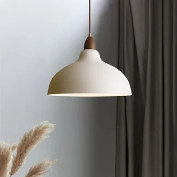 Скандинавская светодиодная люстра, промышленные подвесные светильники, внутреннее освещение, декор для гостиной, столовой, кухни, Черный, белый подвесной светильник