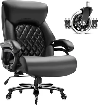 Большое офисное кресло для полных людей с высокой спинкой E xtra, широкое офисное кресло для руководителей, удобное для отдыха дома