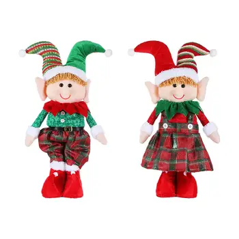 Рождественские игрушки Куклы-эльфы Рождественские украшения Праздничные украшения Милые рождественские куклы-эльфы для внутреннего стола Каминный стол Фестивали