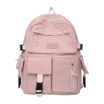 Водонепроницаемая холщовая дорожная сумка, легкий холщовый школьный рюкзак большой вместимости для повседневного использования студентами, путешествия для женщин