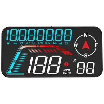 094D G12 Сигнализация превышения скорости Головной дисплей приборной панели Спидометр Скорость Часы Время