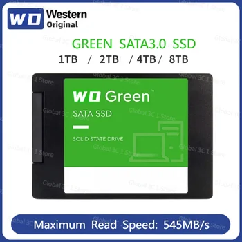 Игровой накопитель Western Original Green SATAIII 6 Гб /с, 8 ТБ Твердотельный накопитель SSD 4T 2T 2,5 