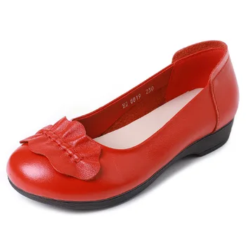 ZXRYXGS 2023 Новинка Весны; высококачественная мягкая обувь из натуральной кожи на плоской подошве; Женская повседневная обувь большого размера с удобной мягкой подошвой;