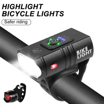 Светодиодный Велосипедный Фонарь 1000LM USB, Перезаряжаемый Дисплей Питания, Передняя Лампа для Горного Шоссейного Велосипеда, Фонарик, Велосипедные Фары, Аксессуары