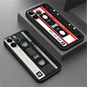 Чехол для телефона с рисунком кассеты в стиле ретро для iPhone 14 13 Pro Max 11 12 MINI XS XR X 7 8 6 6S Силиконовый чехол