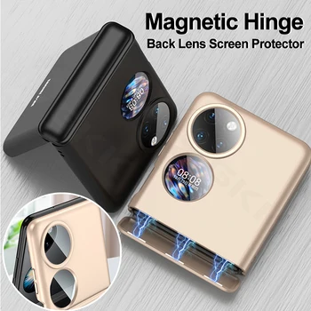 Оригинальный 360-Градусный Защитный Чехол GKK Для Huawei P50 Pocket Case С Магнитной Петлей, Ударопрочный Жесткий Чехол Для Huawei P50 Pocket
