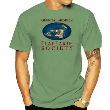 Общество плоской Земли - Белая футболка - Футболка из 100% хлопка белого цвета