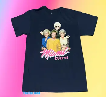 Новая мужская футболка Golden Girls Miami Queens в винтажном стиле 80-х годов В стиле ретро
