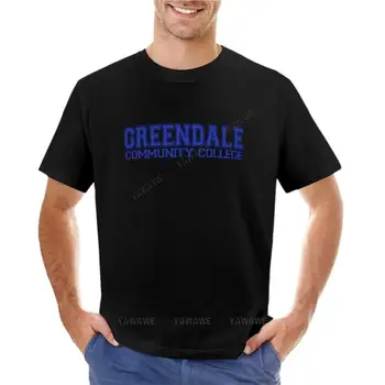Футболка из джерси колледжа Гриндейл (синяя), мужские футболки с аниме, мужские футболки с графическим рисунком, большие и высокие