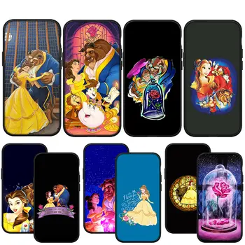 Чехол для телефона Beauty and the Beast Belle с мягким покрытием для Apple iPhone 15 14 13 12 11 Pro XS Max XR 6s Plus + SE 15 + Чехол