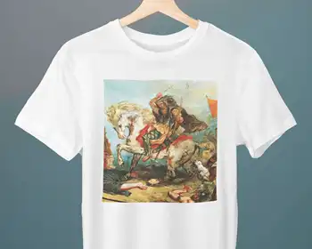 Футболка Attila the Hun Eugene Delacroix в стиле унисекс, художественная футболка