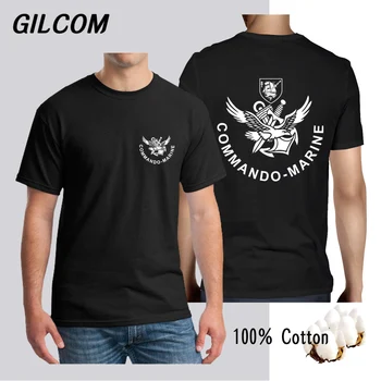 Боевой пловец спецназа ВМС Франции, водолазы, коммандос морской пехоты, 100% хлопок, футболка на заказ, текст логотипа вашего дизайна, футболка унисекс