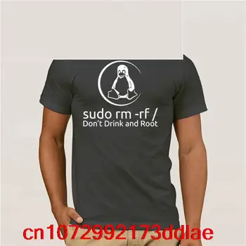 Футболка Sudo rm, забавная футболка системного администратора Linux, летнее платье, футболка