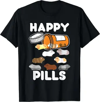 Хлопковая футболка с коротким рукавом Happy Pills Guinea Pigs для мужчин и женщин