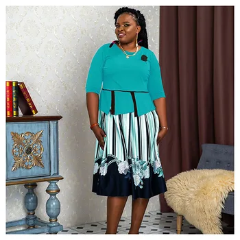 Офисное платье Amazon в нигерийском стиле, бестселлер, плюс размер, повседневная африканская одежда