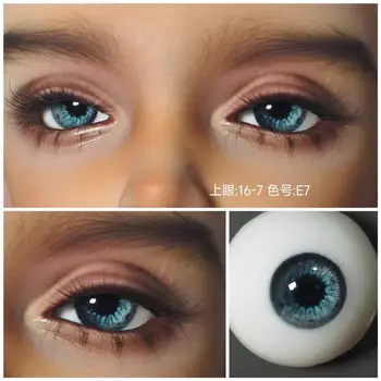 Высококачественные глазки 16 мм 18 мм для игрушек, 1/3 аксессуаров для кукол, Lake Blue SD DD BJD Safety Eyeball 1 пара