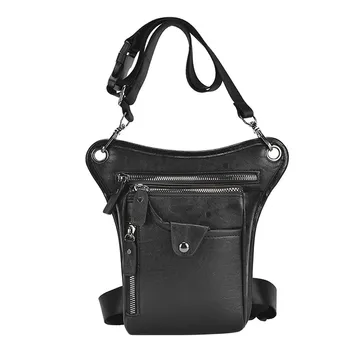 Мужской дизайн из искусственной кожи, повседневная кофейная классическая сумка на ремне, модная дорожная сумка на поясном ремне, сумка для ног, поясная сумка на бедрах
