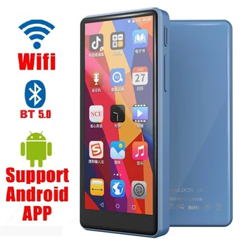 M390 WiFi Android MP4-плеер Bluetooth 5.0 с полным сенсорным экраном 3,5-дюймовый аудиоплеер объемом 16 ГБ с динамиком, FM, электронной книгой, рекордером, видео