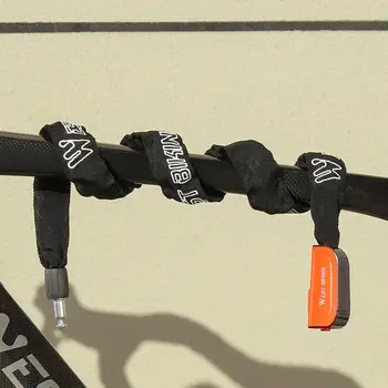 Чехол из полипропиленовой ткани, водонепроницаемый замок велосипедной цепи с защитой от кражи для горных аккумуляторных велосипедов, пылезащитный ключ