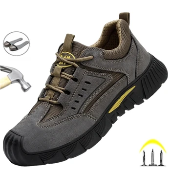 2023 Мужская изоляция 6 КВ, защитная обувь, конструкция, Неразрушаемая, защищенная от проколов Защитная обувь, мужские рабочие кроссовки