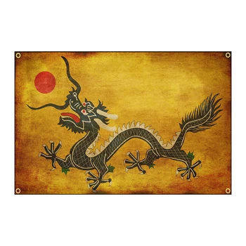 3x5 фУтОв Древний Китайский Флаг Бога Дракона Декоративный Баннер 90x150 см