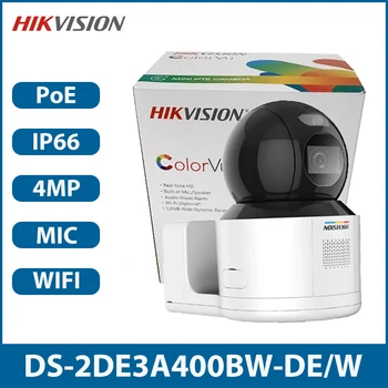 Wifi-камера Hikvision DS-2DE3A400BW-DE/W (F1) (T5) 3-Дюймовая 4-Мегапиксельная Купольная Сетевая камера ColorVu Mini PT Со Встроенным микрофоном Умный Домашний Монитор