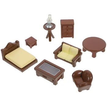 1 комплект домашней мебели Миниатюрная кукольная мебель Кукольный домик Мебель для спальни и гостиной