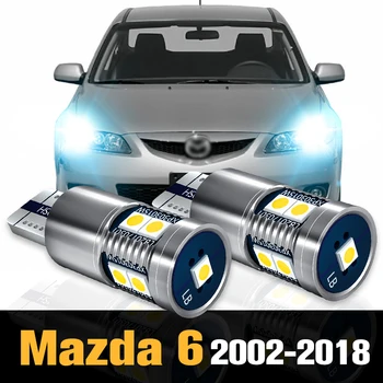 2шт Canbus светодиодный габаритный фонарь Аксессуары для стояночных ламп для Mazda 6 GG GH GJ 2002-2018 2007 2008 2009 2010 2011 2012 2013 2014