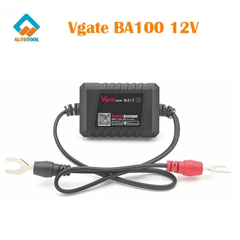 Тестер автомобильного аккумулятора Vgate BA100 12V Auto Analyzer Assistant BT4.0 для системного телефона Android IOS Инструмент для ремонта автомобильного анализатора
