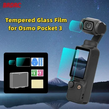 Защитная пленка для экрана Закаленное стекло для Osmo Pocket 3 Защитная пленка для объектива Крышка кардана для DJI Pocket 3 Аксессуары