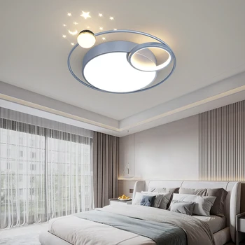 Потолочный светильник для спальни со звездной проекцией 2023 года, Новый современный Простой и легкий Роскошный номер в скандинавском стиле 