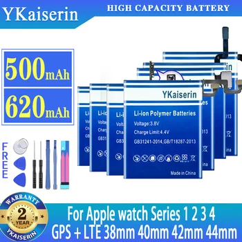 YKaiserin Аккумулятор Для Apple watch iWatch Series 1 2 3 4 Series1 Series2 Series3 Series4 GPS + LTE 38 мм 40 мм 42 мм 44 мм bateria