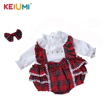 Детский комбинезон KEIUMI, платье-костюм для 22-23-дюймовых кукол-Реборнов, Настоящие и мягкие на ощупь Комплекты одежды для кукол-младенцев, подарок детям на день рождения