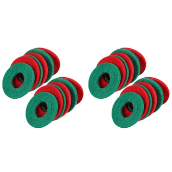 24 Штуки антикоррозийных шайб для клемм аккумулятора, волоконная защита клемм аккумулятора, 6 красных и 6 зеленых