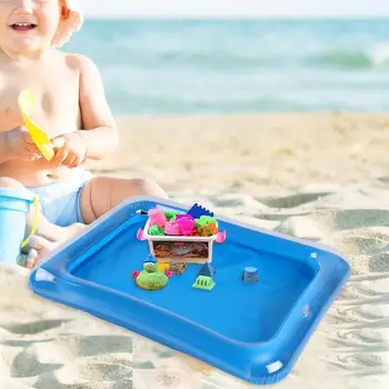 Креативный Многоразовый Прямоугольник Для детей, Детская Игрушка для пляжа с песком, Детская Игрушка, Надувной Бассейн с песком, Надувной Бассейн для рыбалки