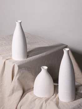 Nordic ins Корейский стиль керамическая белая ваза цветочная композиция стол в гостиной украшение дома украшение комнаты простое