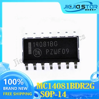 Выгравированный логический чип IC, 100% Фирменная новинка, Оригинальная электроника, MC14081BDR2G, MC14081, 14081BG, SOP-14, 4 шт., Бесплатная доставка