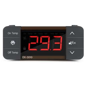 Розничный цифровой регулятор температуры 220 В, Выключатель холодного тепла, Датчик термостата размораживания холодильника
