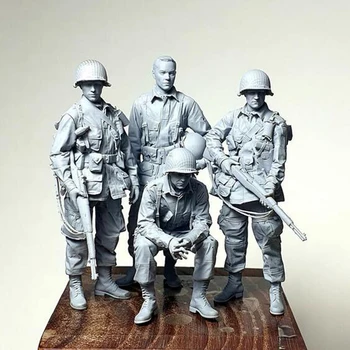Фигурка из смолы 1/35 экипаж древнего офицера включает в себя модель из 4 человек в разобранном виде, неокрашенный набор для сборки фигурок