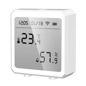 RISE-WIFI Датчик температуры И Влажности, Внутренний Гигрометр, Термометр С ЖК-дисплеем, Работающий с Управлением приложением TUYA