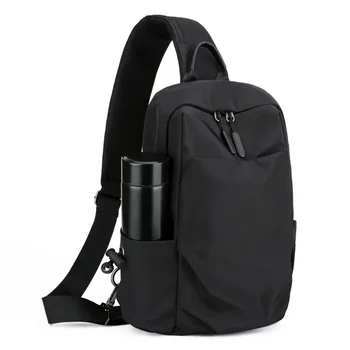 Мужская нагрудная сумка, большие холщовые модные мужские сумки через плечо из ткани Оксфорд, дизайнерский мужской студенческий плечевой ремень, повседневный спортивный телефон